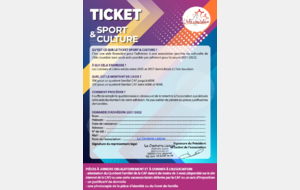 Ticket Sport et Culture - L'Isle-Jourdain