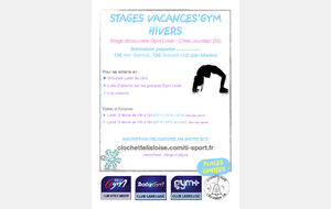 Stages Vacances'Gym - Hivers