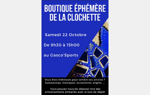 Boutique éphémère tenues gym d'occas